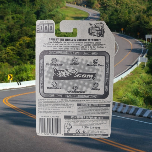 .👣4/$20.  JAGUAR D-TYPE Collector's Item # 180, year 2001 Hot Wheels - Picture 3 of 3